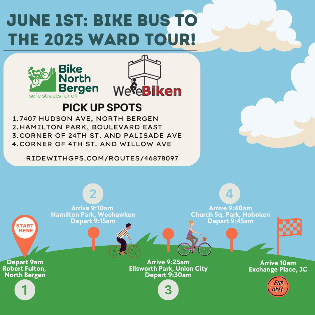 Ride to the Jersey City Ward Tour!